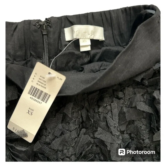 NWT Anthropologie ERI + ALI “Rive Dorite” Maxi skirt black size XS - Picture 8 of 8